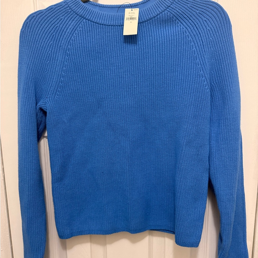 Banana Republic Vibrant Blue Crew Neck Sweater